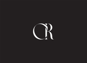 CR creative initial logo design and monogram logo