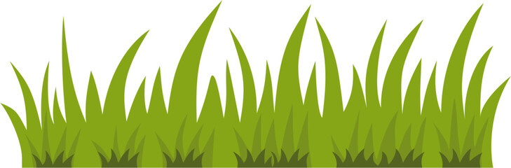 Green Grass Vector Illustration - Nature Landscape Element for Background and Desgin
