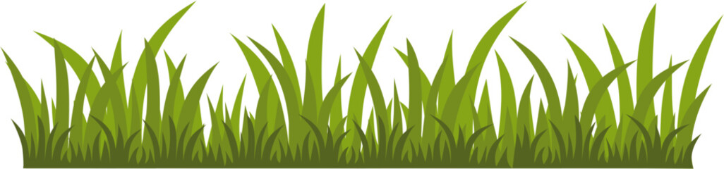 Green Grass Vector Illustration - Nature Landscape Element for Background and Desgin