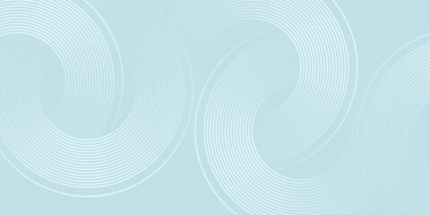 Modern abstract background. Glossy white gradient circle lines. Minimal geometric pattern. Simple graphic elements art good nice