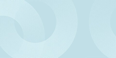 Modern abstract background. Glossy white gradient circle lines. Minimal geometric pattern. Simple graphic elements art