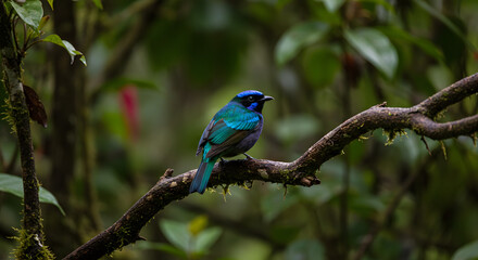 Fototapeta premium Tropical Bird in Jungle PNG