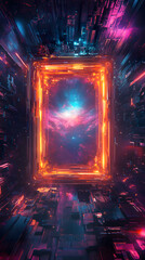 Neon Circuitry Teleportation Device