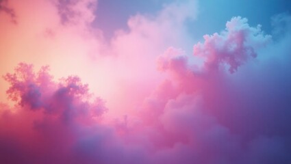 Pink Purple Blue Sky Cloudscape Dreamy Pastel Sunset 1