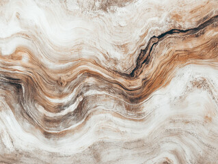 Intricate Marble Surface Pattern with Natural Brown and Cream Colors and Textural Details