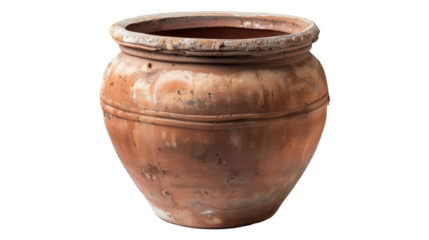 Traditional clay pot showcasing artisan craftsmanship from a rural setting with a timeless appeal