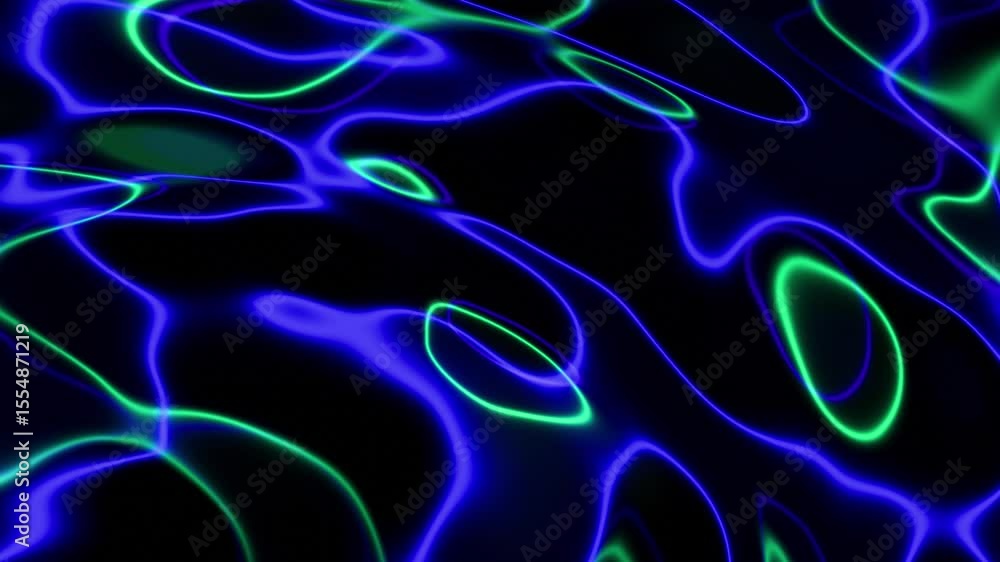 Poster liquid neon pulse infinite loop animated background