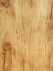 Close-up of a smooth, natural wooden surface with detailed grain patterns and warm tones