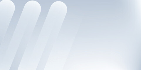 Abstract white and blue background. Minimal geometric white light background abstract design.