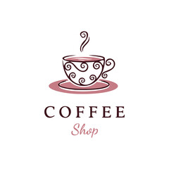 Coffee logo design vector template