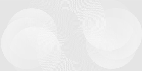 Abstract white glowing geometric lines on gray background. Modern shiny blue circle blend ines pattern. Futuristic technology art good simple nice