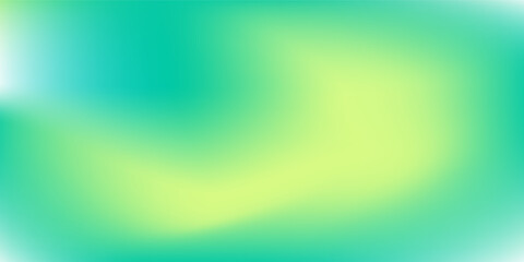 Abstract green gradient blurred background. Wave mesh background. Texture gradient banner design