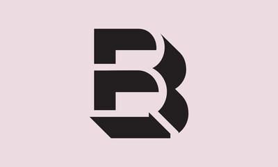 EB 3D modern logo design.