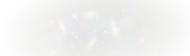 Shiny spectrum neon transparent PNG crystal rainbow ray diamond lens sparkle light effect glass...