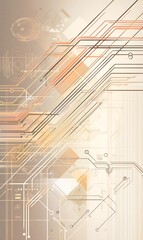 Abstract geometric circuit connections design