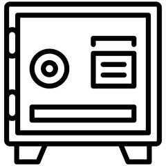 Safety box icon for accounting and finance business, website, application, printing, document, poster design, etc