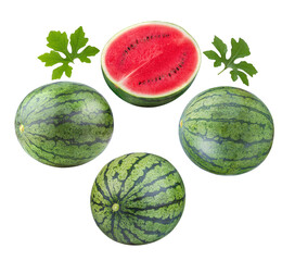 watermelon isolated on transparent png (Image from camera)