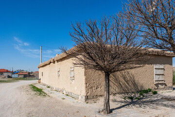 Traditional Mudbrick Village House in Karapınar, Turkey