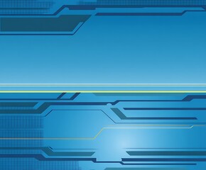 Modern blue technological abstract vector design