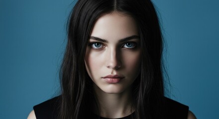 Fototapeta premium Portrait of a young woman with intense gaze