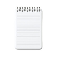 Blank Spiral Notepad with Clean Pages for Note Taking and Creative Writing in Office or Classroom Setting Transparent background or png