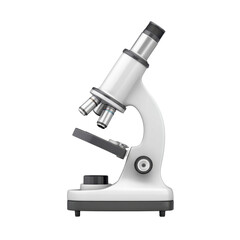 High-Resolution Microscope with Modern Design for Educational or Laboratory Use in Scientific Research and Exploration Transparent background or png