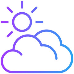 Sunny for weather, website, application, printing, document, poster design, etc