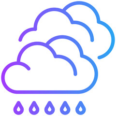 Rains drop for weather, website, application, printing, document, poster design, etc