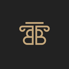 Letter B Law Logo 