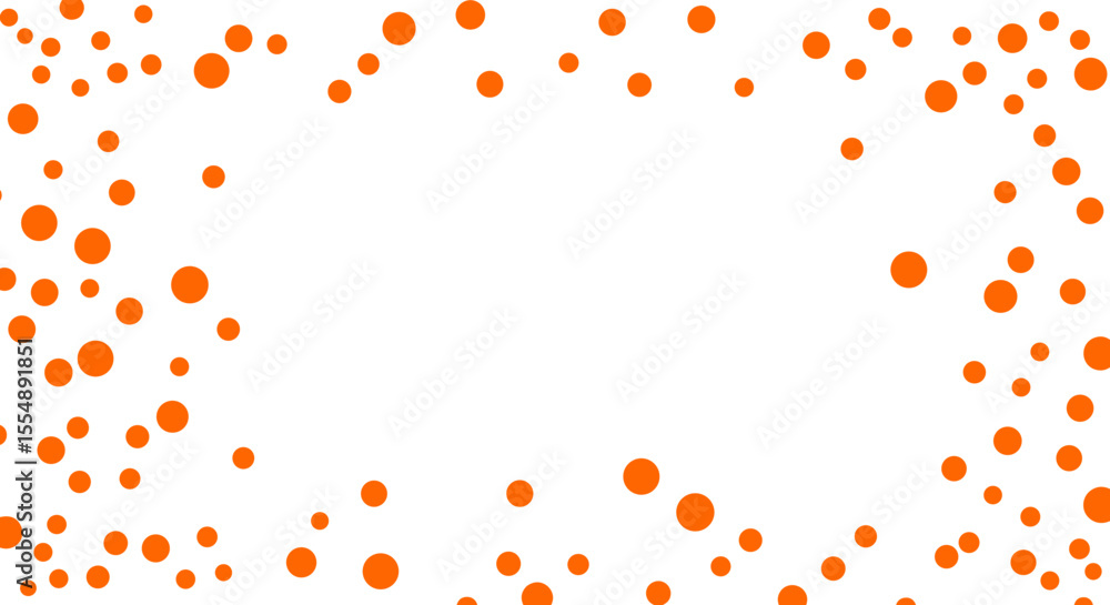 Poster dynamic orange dots vector illustration: abstract background design