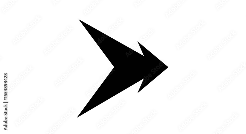 Poster minimalist arrow design vector illustration for navigation and direction