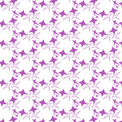 Abstract Star Shapes Repeating Tile—Playful Celestial Design