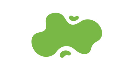 Fototapeta premium Abstract minimal green shape vector illustration for modern design