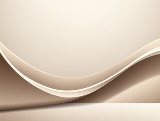 Obraz premium Abstract Beige Curvilinear Wallpaper with Gradient Soft Lighting for PC
