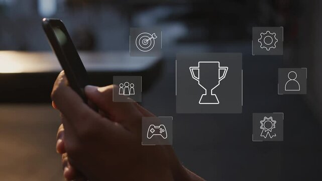 gamification concept in learning, interactive engaging content
