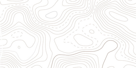 Topographic map background geographic line map with elevation assignments. Modern design with White background with topographic wavy pattern design.paper texture Imitation of a geographical map shades