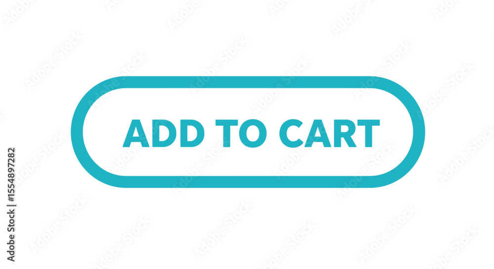 Aufkleber e-commerce shopping button vector illustration for web design in modern flat style