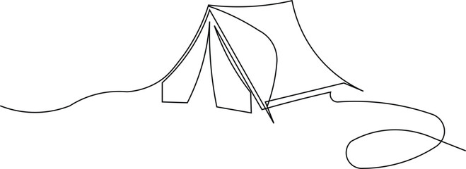  One Line Drawing Tent