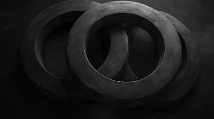 Three interlocking tori