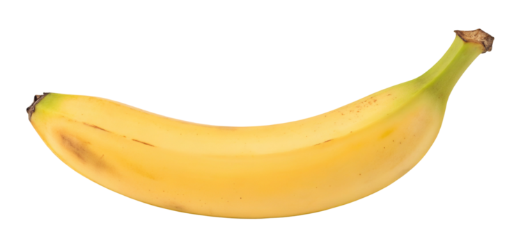 Isolated ripe banana image for healthy eating and tropical fruit nutrition concepts