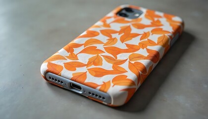 Bold Orange & White Leaf Pattern Phone Case on Gray Minimal Display

Modern Smartphone Case with Bold Leaf Design in Orange and White

Leaf-Printed Orange and White Phone Case on Stylish Gray Backgrou