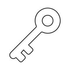 Door key line Icon