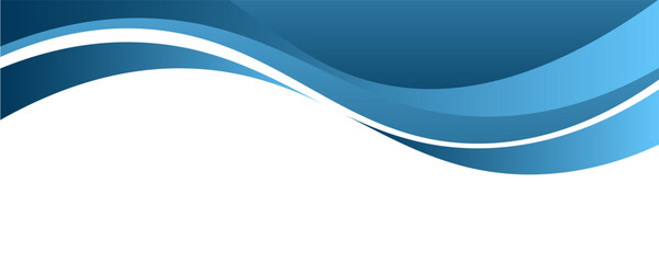 Blue curve line vector background overlap layer paper on white space for text and message design