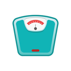 Bathroom Scale Vector Illustration on White Background