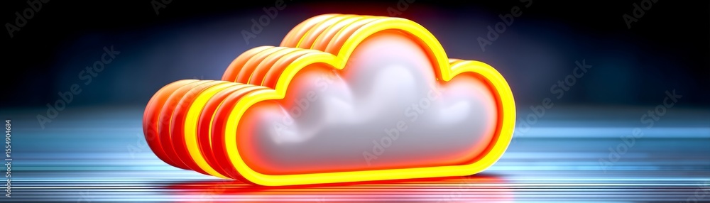 Poster secure cloud storage systems data protection digital infrastructure online environment conceptual vi