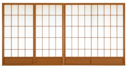 Interior view of a traditional Japanese room with shoji screens, plants, and tatami mats.