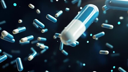 A dynamic holographic rendering of medication schedules and health reminders cascading through the air representing proactive personal health management.