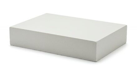 Fototapeta premium White rectangular block object