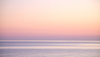 Tranquil Sea with Sunset Colors