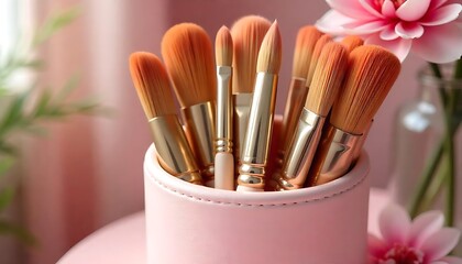 Elegant Pastel Pink Paintbrush Organizer with Delicate Floral Details

Floral Paintbrush Holder in Soft Pink – Stylish Artist Desk Accessory

Chic Pink Paintbrush Organizer with Blossoms – Art Supply 